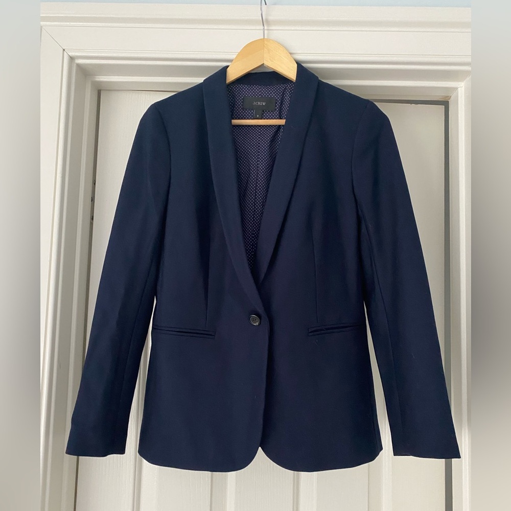 J. Crew Women's Dark Blue Suit Jacket